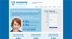 Desktop Screenshot of economyconferencecall.com